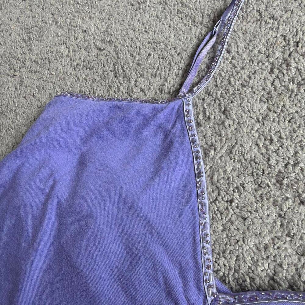 The Limited Y2K Purple beaded trim cami tank top - Picture 2 of 3